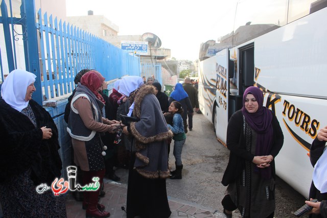  كفرقاسم : فوج الطائرة والثاني من عمرات الشتاء يغادر البلدة الى الديار الحجازية عبر مطار بن جوريون مع الاداري زهير العمشه  ابو الصراط  